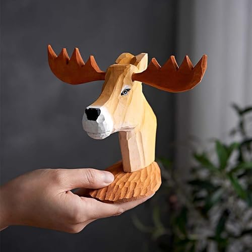 Eyepkildly Animal Glasses Ornaments Handmade Wood Carved Animal Eyeglass Holder Cute Sunglasses Display Stand Nightstand Home Office Desk Decor - WoodArtSupply