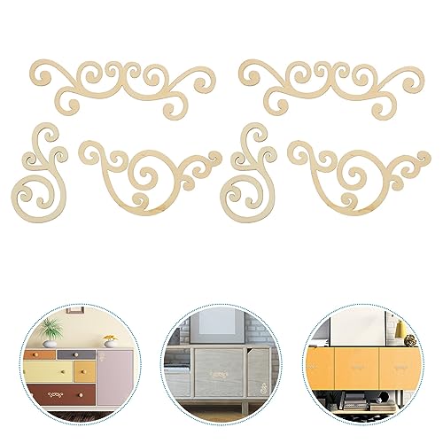 Yardwe Decorative Wood Chips 16pcs Wooden Leaves Cutout Unfinished Wood Leaf Slices Hollow Out Blank Chips DIY Crafts Pieces Art Embellishment for Yardwe