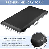 4/5 Inch Thick Kitchen Mats for Floor, StepRite Kitchen Rug for Standing Desk, Non-Slip, Thicker, Stain Resistant, Waterproof, Comfort Anti Fatigue StepRite