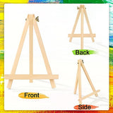 12 Pack 9 Inch Wood Easels, Easel Stand for Painting Canvases, Art, and Crafts, Tripod, Painting Party Easel, Kids Student Tabletop Easels for AROIC