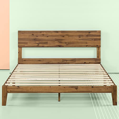 ZINUS Julia Rustic Wood Platform Bed Frame - King Size, Easy Assembly, No Box Spring Required Zinus