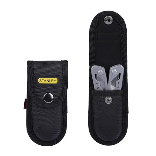 STANLEY Multitool, 12-in-1, Stainless Steel, Black Pouch (84-519K) Stanley