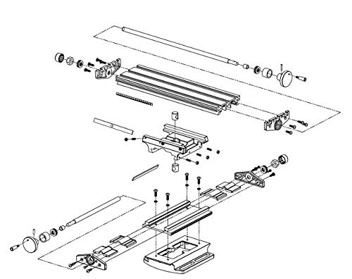 Mini Milling Machine Work Table Vise Portable Compound Bench X-Y 2 Axis Adjustive Cross Slide Table , for Bench Drill Press 12.2inches-3.54" (310mm - WoodArtSupply