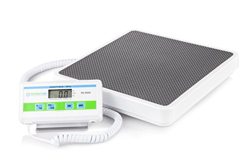 Medical Grade Floor Scale - Portable - Easy to Read Digital Display - Heavy Duty - Home, Hospital & Physician Use - Pound & Kilogram Settings - 12" x Patient Aid