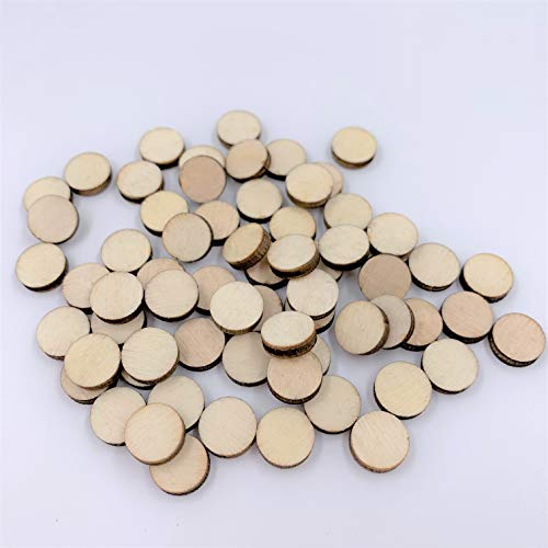 NUO RUI Wood Circle Stud Earring Blanks 10mm Laser Cut Jewelry Shapes 50 Pieces NUO RUI