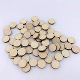 NUO RUI Wood Circle Stud Earring Blanks 10mm Laser Cut Jewelry Shapes 50 Pieces NUO RUI