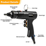 RZX Rivet nut tool,hand rivet nut gun, blind nut riveter ,nut setting4 MANDREL Pneumatic Rivet Nut Setting Gun with Quick-Change M6 M8 1/4 5/16 RZX