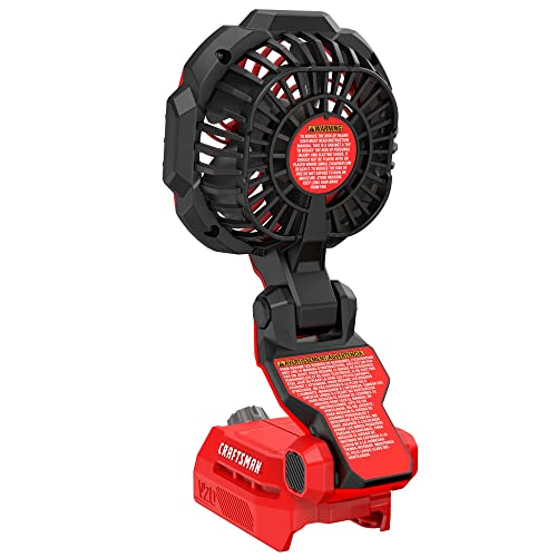 CRAFTSMAN V20 Cordless Personal Fan, Compact and Collapsible, Bare Tool Only (CMCE010B) - WoodArtSupply