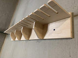 Factory Crafts Bar Clamp Tool Holder Organization Storage Rack Wood Shelf Organizer 20-Slot Birch Plywood Factory Crafts