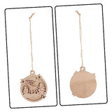 ABOOFAN 50 Pcs Double Decorative Wood Chips Unfinished Wood Christmas Cutouts Unfinished Wood Christmas Ornaments Unfinished Painting Wood Crafts 7c ABOOFAN