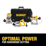 DEWALT Router, Fixed/Plunge Base Kit, 12-Amp, 2-1/4-HP (DW618B3) DEWALT