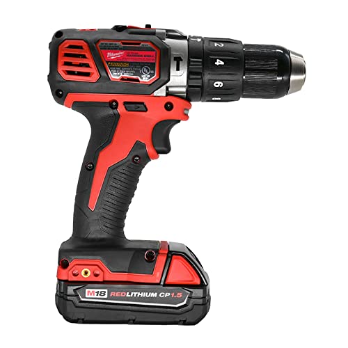 Milwaukee 2607-21CT Tool M18 Lithium-Ion Cordless 1/2-inch Hammer Drill Driver Kit with 1.5Ah Battery, Charger and Hard Case Milwaukee