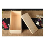 LONG TAO 2 Pcs 7.9''x3.9''x2.4'' Unfinished Wood Box Wooden Treasure Boxes Wooden Storage Box Natural DIY Craft Stash Boxes with Slide Top for Crafts LONG TAO