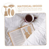 5pcs Diy Bookmark Blank Wooden Ornament Bookmark for Book Lover Unique Bookmarks Unfinished Wood Bookmarks Bookmark Diy Bookmarks Gift Wood Trim Book SUPVOX