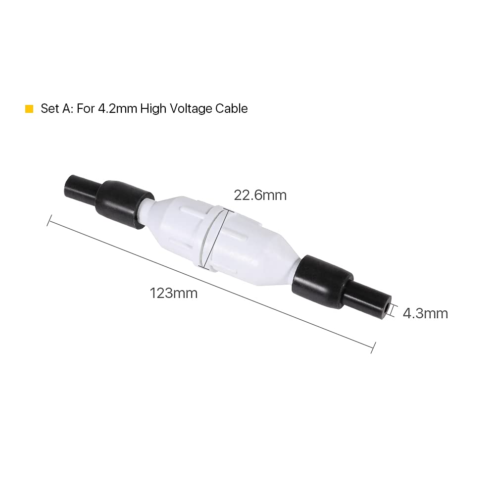 Cloudray High Voltage Cable Adapter Connector A for D4.2mm Connecting CO2 Power Supply and CO2 Laser Tube Cloudray
