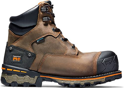 Timberland PRO Men's Boondock 6 Inch Composite Safety Toe Waterproof 6 CT WP, Brown, 10 - WoodArtSupply