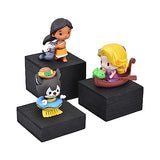 MOOCA Customizable Wooden Display Risers Set - 3 Different Height Stands for Jewelry, Watches, Cosmetics, and Accessory, Black Color MOOCA