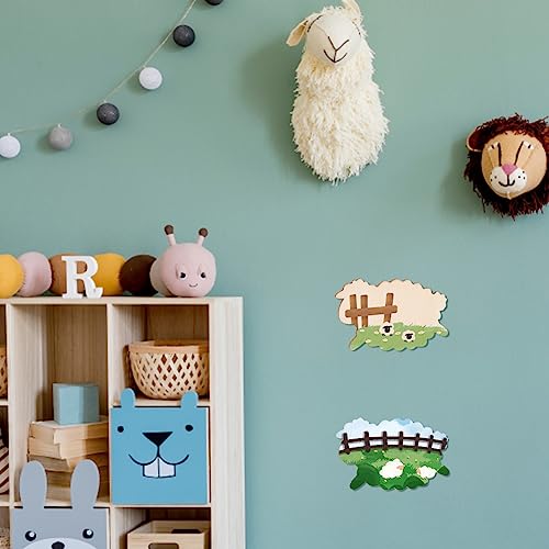 OLYCRAFT 20pcs Unfinished Wood Sheep Blank Wood Slices 3.5 Inch Sheep Wooden Pieces Unfinished Blank Slices Natural Wood Cutouts for DIY Project OLYCRAFT