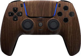 Custom Wireless Controller Compatible with PS5 - Multiple Designs Available (PS5 Wood) Custom Controllerzz