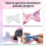 OSBANG 10 Colors Chameleon Mica Powder Color Shift Pigment Powder for Epoxy Resin Painting Soap Making Bath Bombs Candle Making Slime(0.1oz/jar) OSBANG