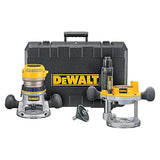 DEWALT Router, Fixed/Plunge Base Combo Kit, 11-Amp, 1-3/4 HP, (DW616PK) DEWALT