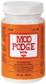 Mod Podge CS11272 8 fl. oz. Decoupage Satin Glue, 8 ounce, Clear Mod Podge