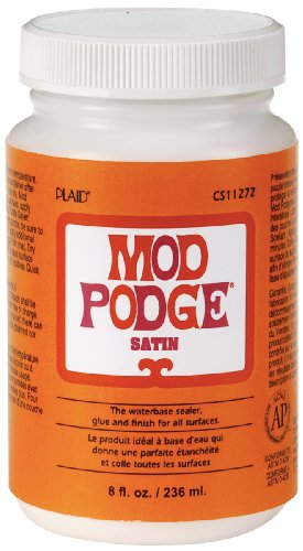 Mod Podge CS11272 8 fl. oz. Decoupage Satin Glue, 8 ounce, Clear - WoodArtSupply