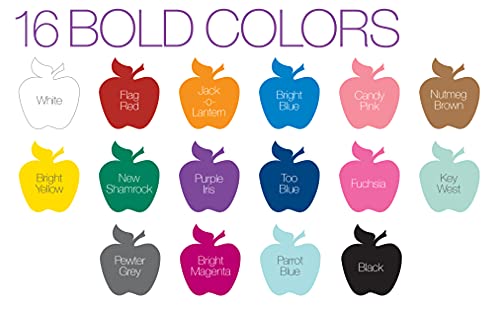Apple Barrel Acrylic Paint Set (2-Ounce), Best Colors Count, 32 Fl Oz (Pack of 16)