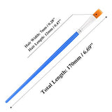 UPINS 20 Pcs Flat Paint Brushes,Small Brush Bulk for Detail Painting UPINS