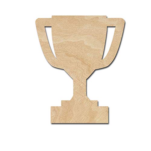 Trophy Wood Cutouts for crafts, Laser Cut Wood Shapes 5mm thick Baltic Birch Wood, Multiple Sizes Available Elliefont Styles