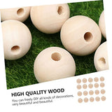 Gogogmee 50pcs Log Dispersion Beads Round Wood Spacer Beads Unfinished Spacer Beads Jewelry Making Rustic Garland Wood Loose Spacer Round Spacer Gogogmee