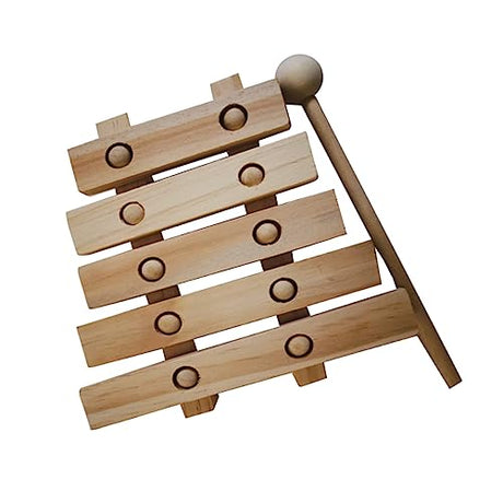 Toyvian Unfinished Xylophone DIY Painting Toy Xylophone Toys Unfinished Painting Toy Wooden Bamboo Crafts Toyvian