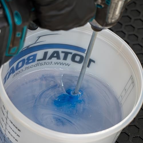 TotalBoat Helix Mixer Drill Attachment - Stirrer Mixes Epoxy Resin, Paint and Silicone - Tool Fits All 3/8” Drills - for Mixing Quart and Gallon TotalBoat