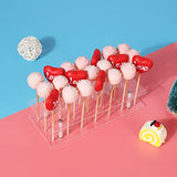 Cake Pop Stand, 21 Holes Lollipop Display Stand, Acrylic Clear Cake Pop Display Holder, Cakepopsical Stand for Weddings, Baby Showers, Birthday, Suneerplay