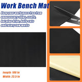 Vesici 1 Roll Work Bench Mat 23.6 x 100 Inch Scratch Resistant Vinyl Floor Runner Easy to Clean Workbench Mat Pad for Garage Workbench or Table Vesici