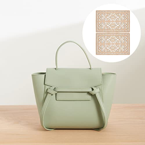 ULTNICE 2 Pcs Wooden Basket Bottoms Crochet Wood Base Cushion Crochet Bag Bottom for DIY Knitting Crochet Bag Supplies ULTNICE