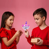 Winlyn 24 Sets Valentine's Day Craft Kits DIY Foam Hearts to Animal Shape Ornaments Art Sets Heart Dog Unicorn Bee Cat Owl Butterfly Ladybug Llama Winlyn