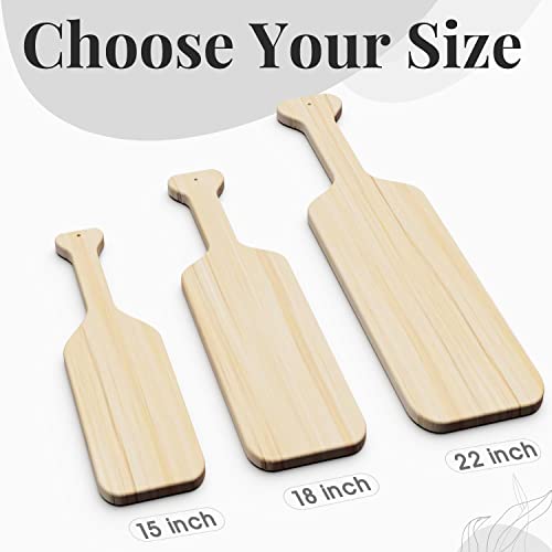 15" Inch Greek Fraternity Paddle, Solid Sorority Wood Paddle, Unfinished Pine Wooden Paddle, 1Pack NUEVEN