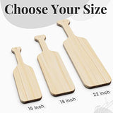 15" Inch Greek Fraternity Paddle, Solid Sorority Wood Paddle, Unfinished Pine Wooden Paddle, 1Pack NUEVEN