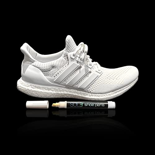 SOL3 Shoe Pens™ Premium Midsole Marker Sneaker Paint for Leather, Canvas, Suede & Knit Shoes (White) SOL3