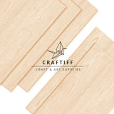 Maple Wood Sheets 4x8" inch, 1/8" Thick Canadian Hard Lumber, for Sign Veneer pellets by Craftiff (8x4x1/8") Craftiff