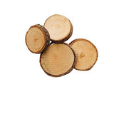Colorations Natural Wood Craft Rounds, 50 Pieces w/ Bark, 1 3/4 inch to 2 3/8 inches Recycled, Branches, Smooth, Arts & Crafts, Nature Colorations