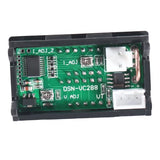 Alinan 6pcs Digital Voltmeter Ammeter DC 100V 10A Amp Voltage Current Volt Amp Meter Tester 3 Bits Dual LED Display Panel(Red-Blue) Amp Volt Alinan