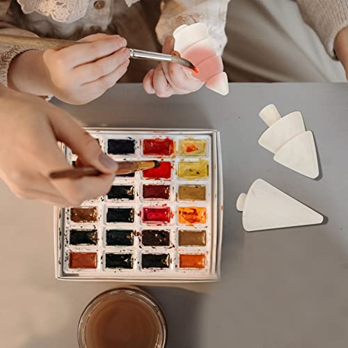 NOLITOY 9Pcs Unfinished Wooden Peg Dolls Blank Wood Christmas Trees for Xmas Decor DIY Crafts Graffiti Drawing Toy NOLITOY