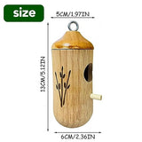 Wodpesur Hummingbird House - Natural Wooden Hummingbird Houses Bird Houses for Outside Hanging, Gardening Gifts Home Decoration, 3 Packs Wodpesur