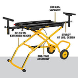 DEWALT Miter Saw Stand with Wheels, Collapsible and Portable, Holds Up to 300 lbs (DWX726) DEWALT