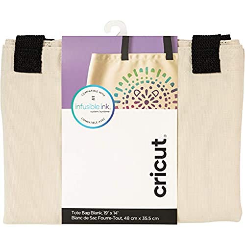 Cricut Tote Bag Blank, Large Infusible Ink, Canvas - WoodArtSupply