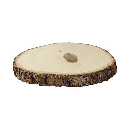 Walnut Hollow Rustic Basswood Round, Medium 7-9" Wide with Live Edge Wood (Pack of 3) - for Wood Burning, Home Décor, and Rustic Weddings - WoodArtSupply