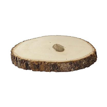 Walnut Hollow Rustic Basswood Round, Medium 7-9" Wide with Live Edge Wood (Pack of 3) - for Wood Burning, Home Décor, and Rustic Weddings - WoodArtSupply