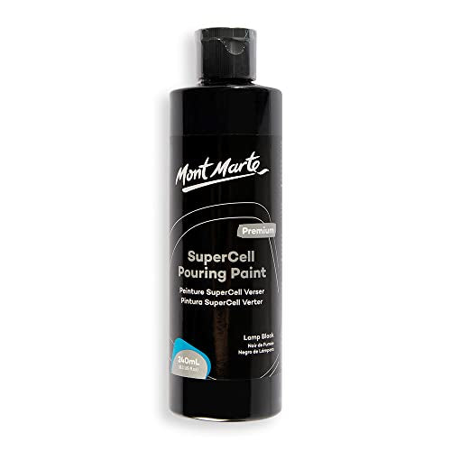 MONT MARTE SuperCell Pouring Paint 240ml - Lamp Black MONT MARTE